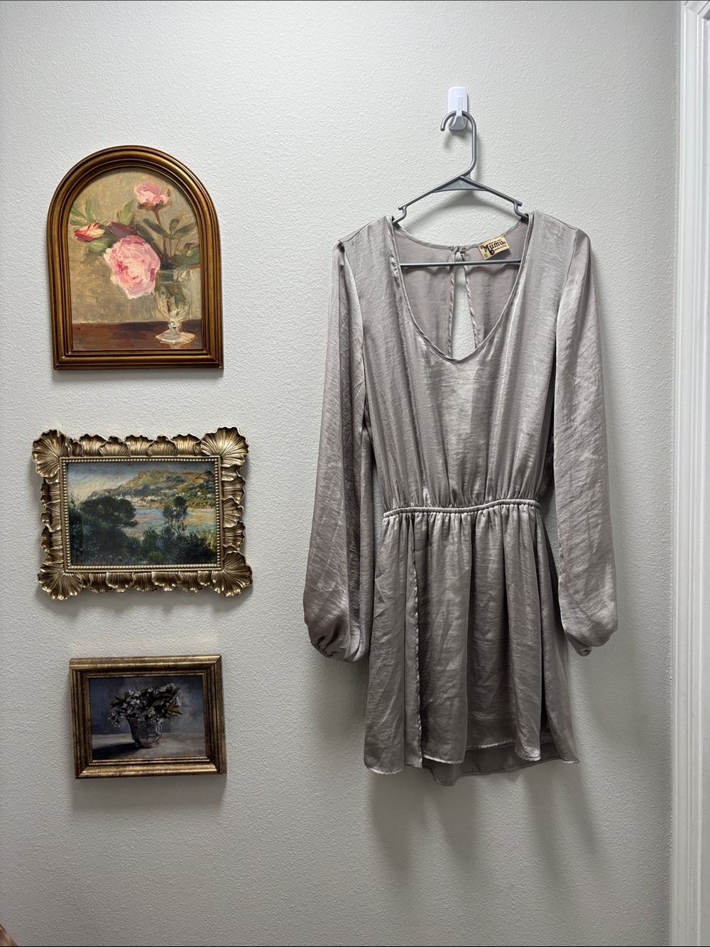 Show Me Your Mumu Mini Dress - Silver Sand Dollar